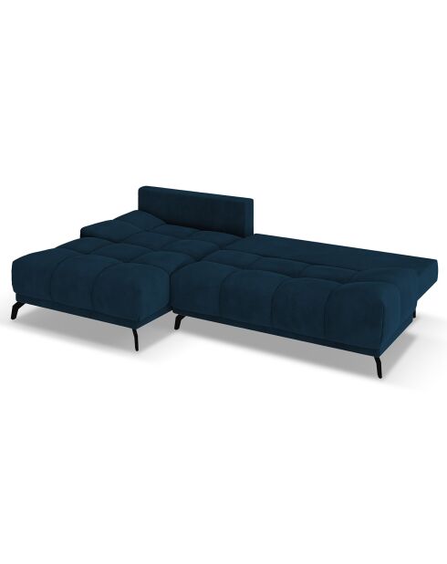 Canapé d'angle Gauche Convertible avec Coffre Cirrus 5 Places bleu roi - 290x182x90 cm